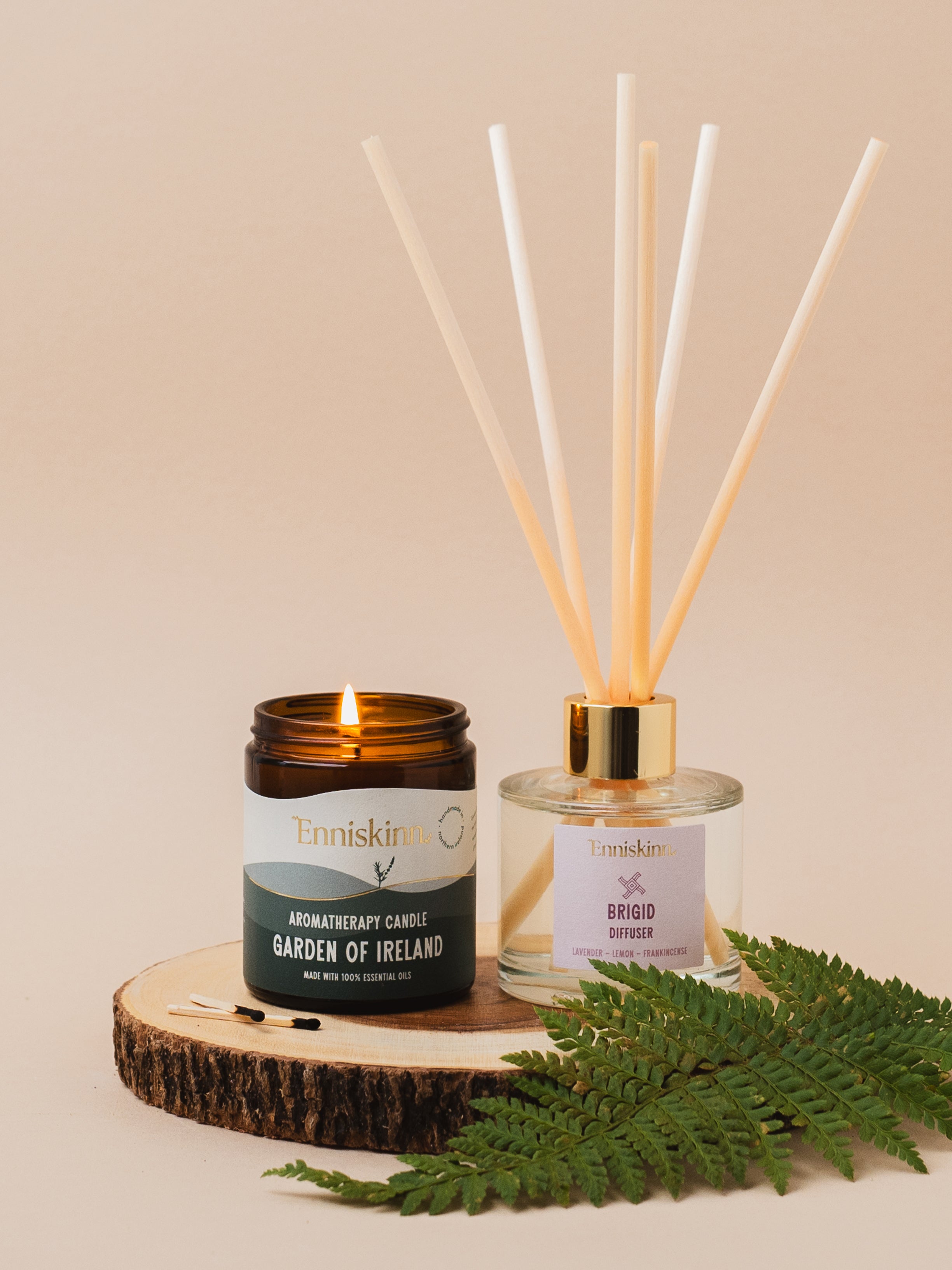 Serene Slumber (Reed Diffuser- Brigid +Aromatherapy Candle - Garden of Ireland )