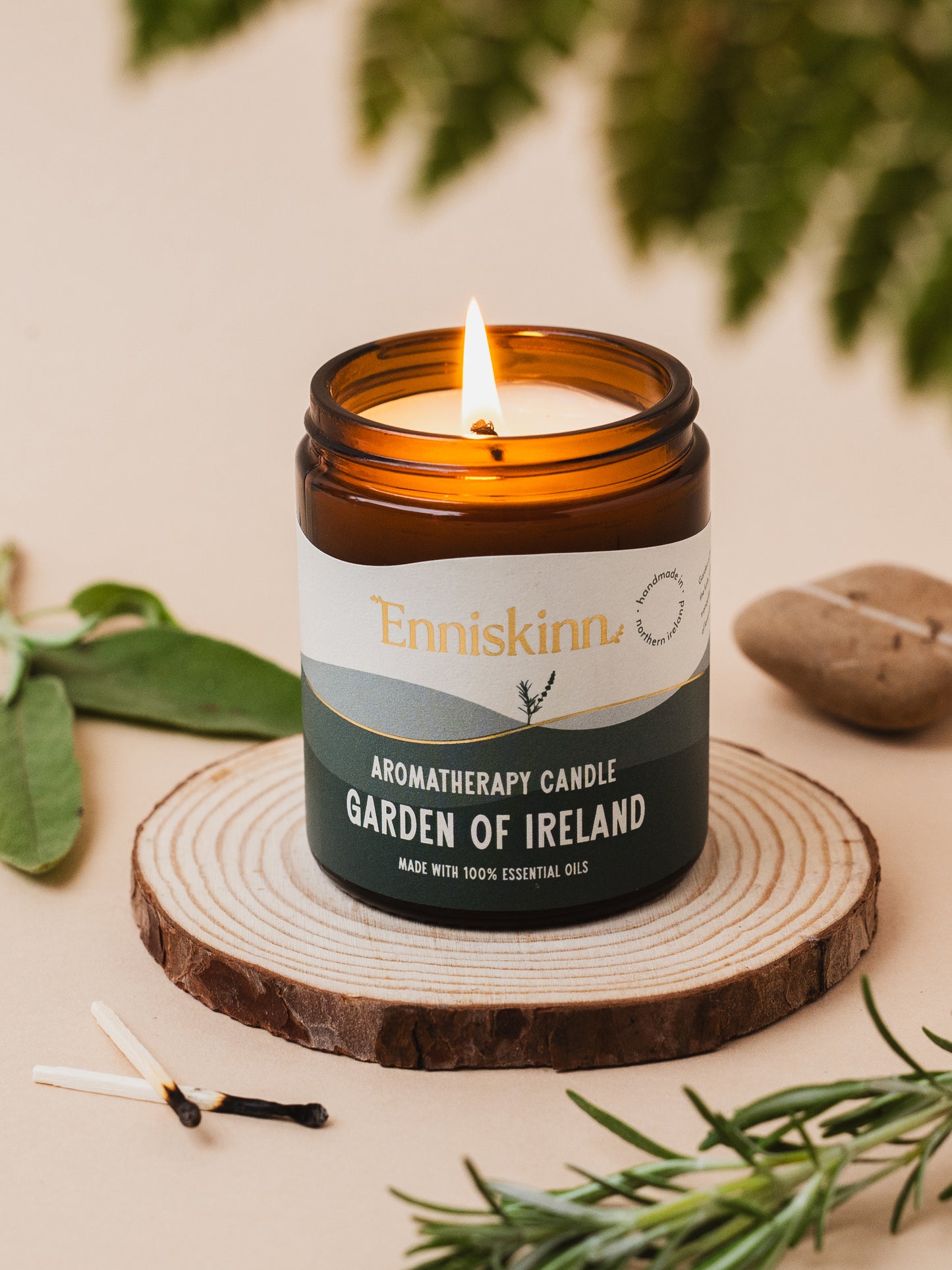 Garden of Ireland Aromatherapy candle - 100% essential oils