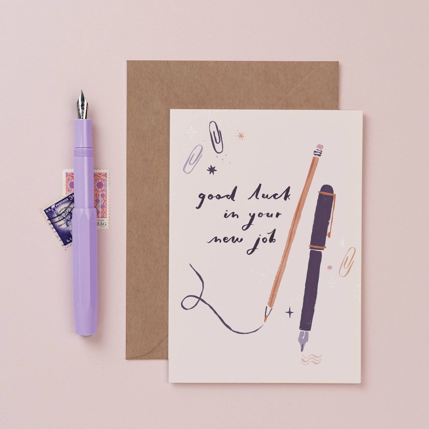 New Job Pencil Card | New Job Card | Congratulations Cards