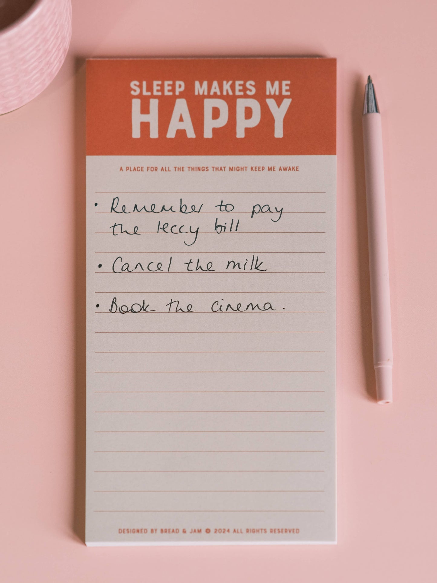 Sleep Make Me Happy Notepad