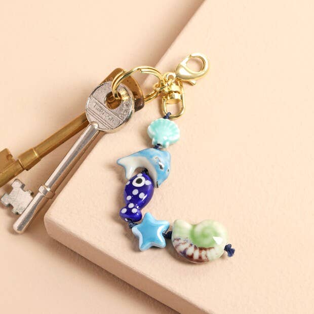 Under the Sea Ceramic Ocean Keyring