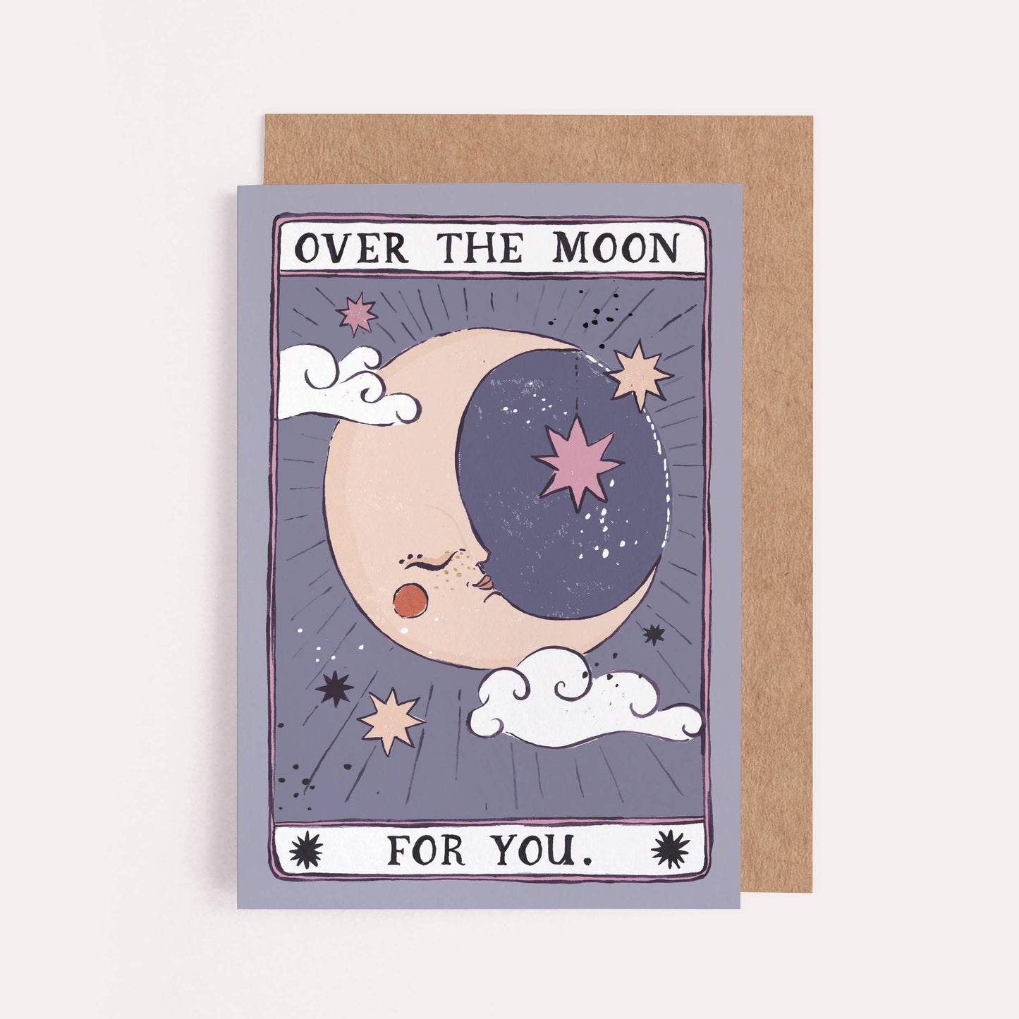 Over the Moon Card | Congratulations Card | Well Done Cards