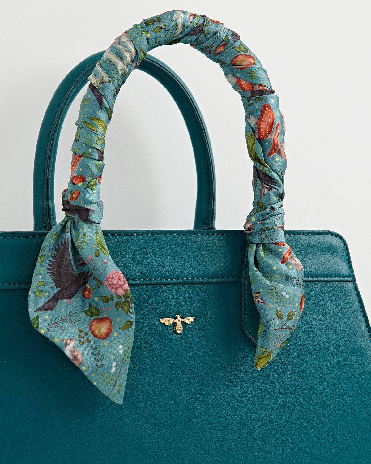Into the Woods Teal Tote