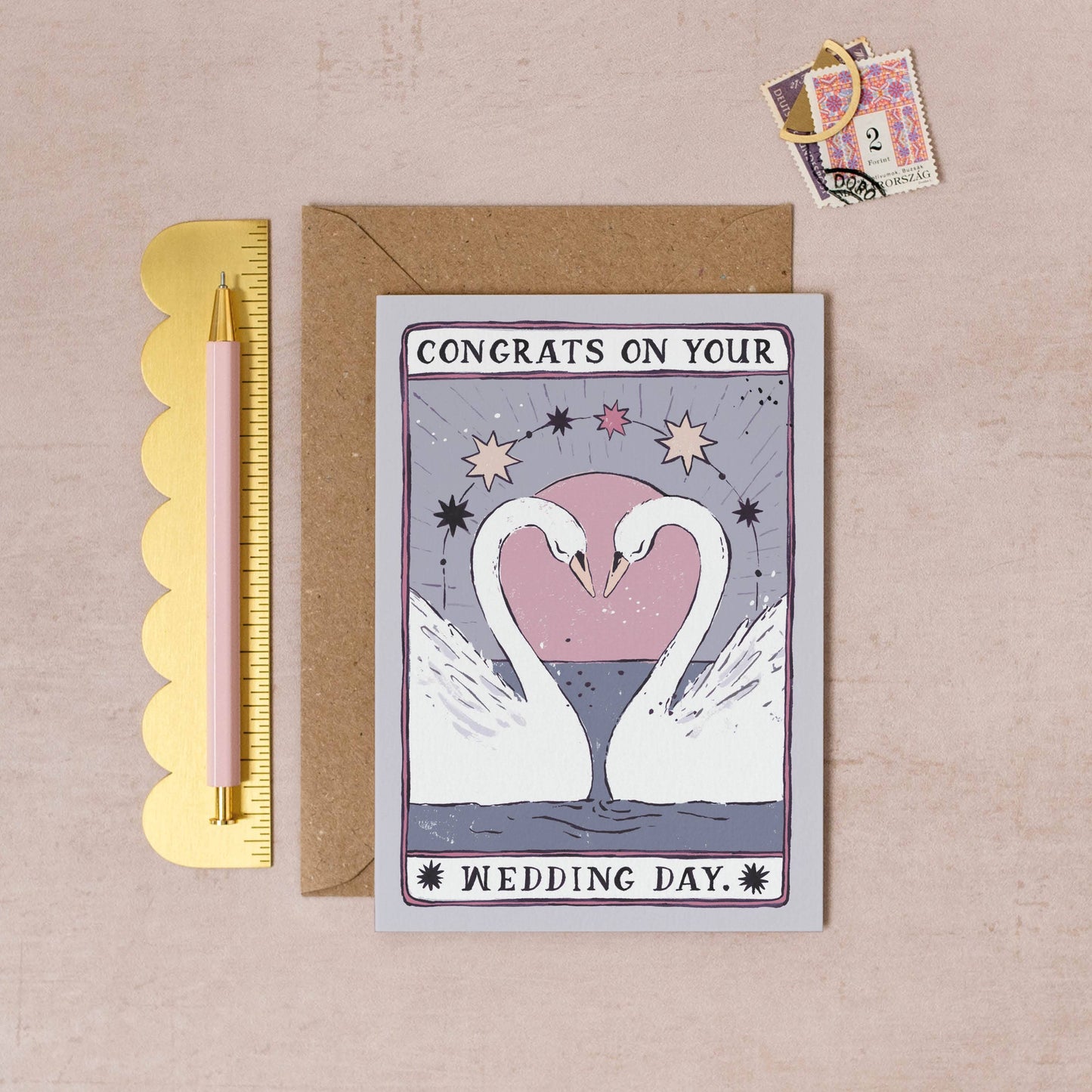 Swans Wedding Card | Same Sex Wedding Cards | Pride