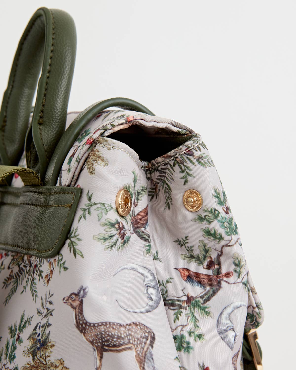 A Knight's Tale - Crystal Grey Woodland Scene Mini Backpack by Fable England. Immerse yourself in whimsical elegance with this intricately designed backpack featuring a crystal grey woodland scene. Ideal for the modern adventurer, this mini backpack combines style and practicality. Fable England's exquisite mini backpacks. Enniskillen Shopping Center Fable England Where to buy