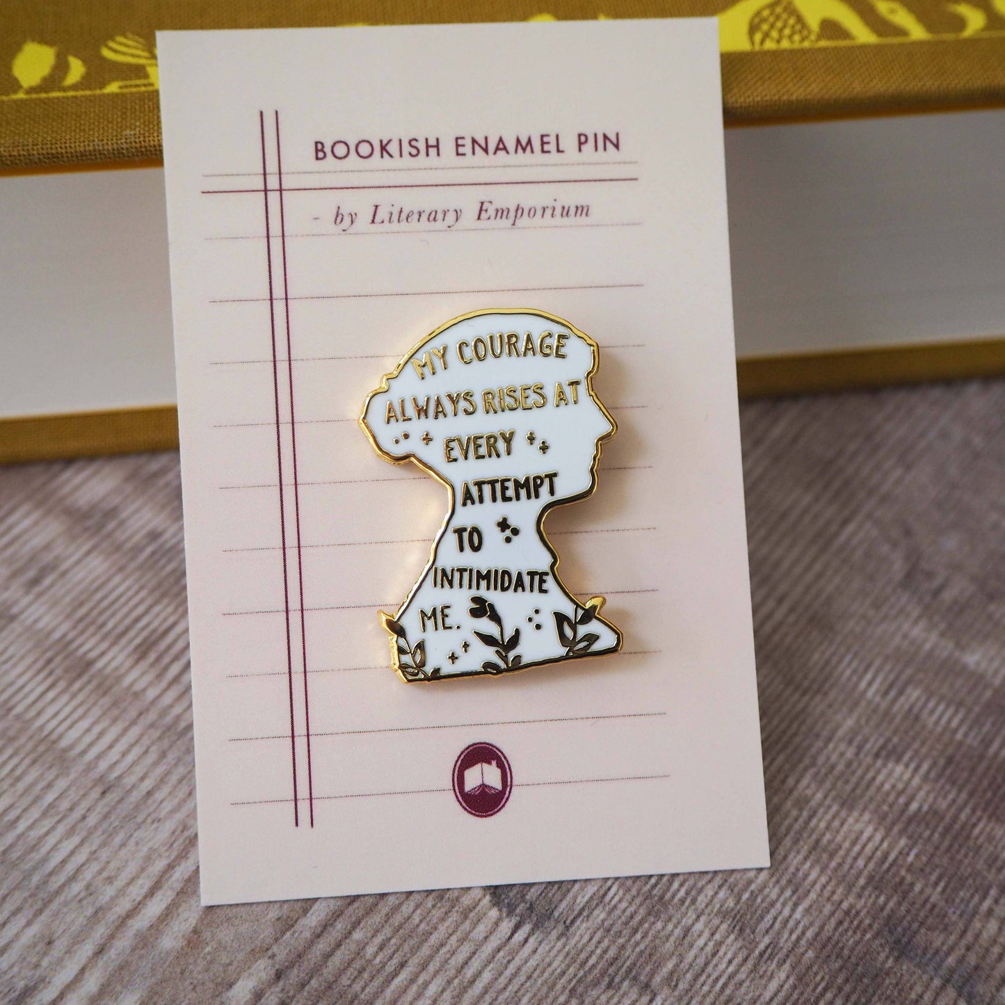 Pride & Prejudice Jane Austen Book Lover Enamel Pin Badge