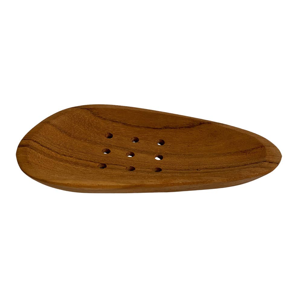 Teak Wood Soap DIsh, 13x7cm