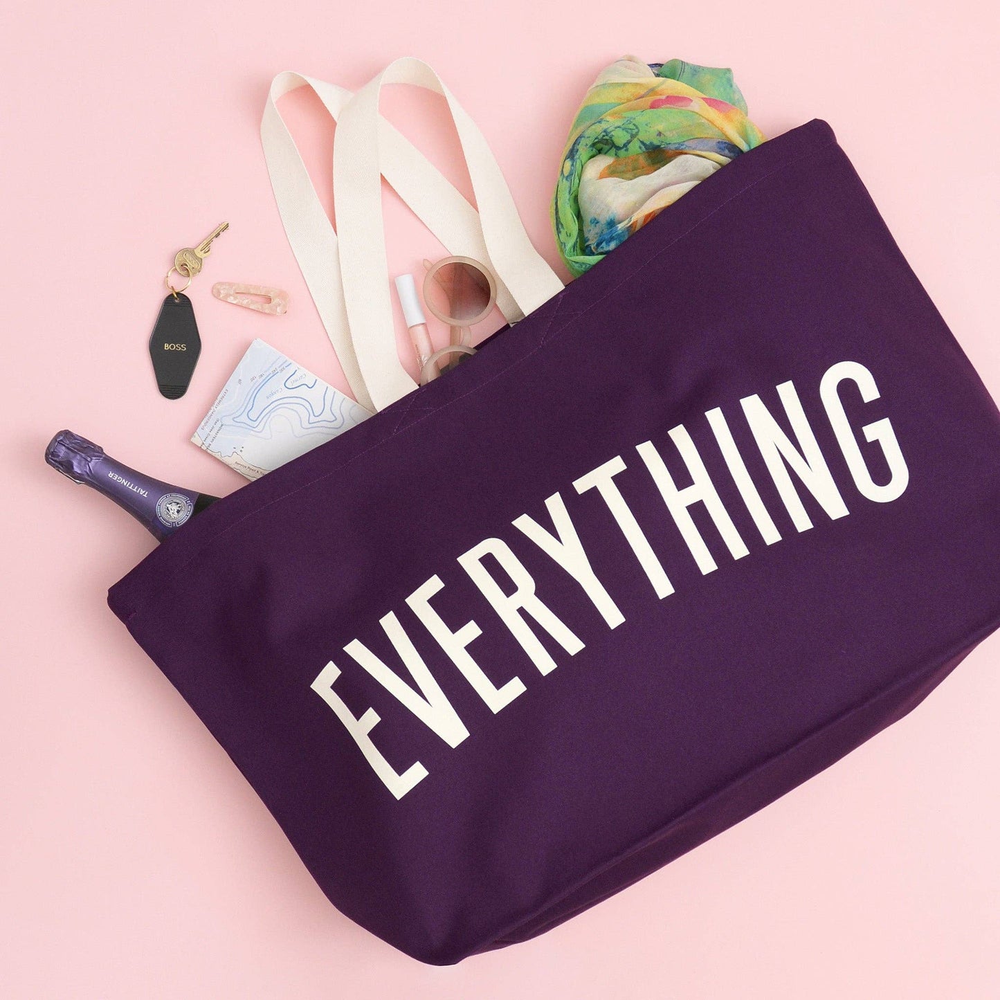 Everything - Plum REALLY Big Bag