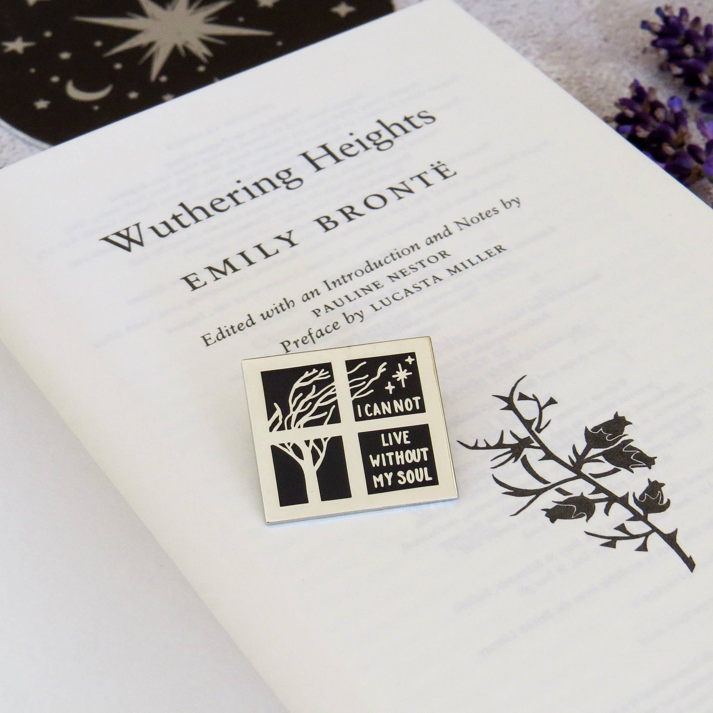 Wuthering Heights Bronte Pin Badge - Gothic Collection