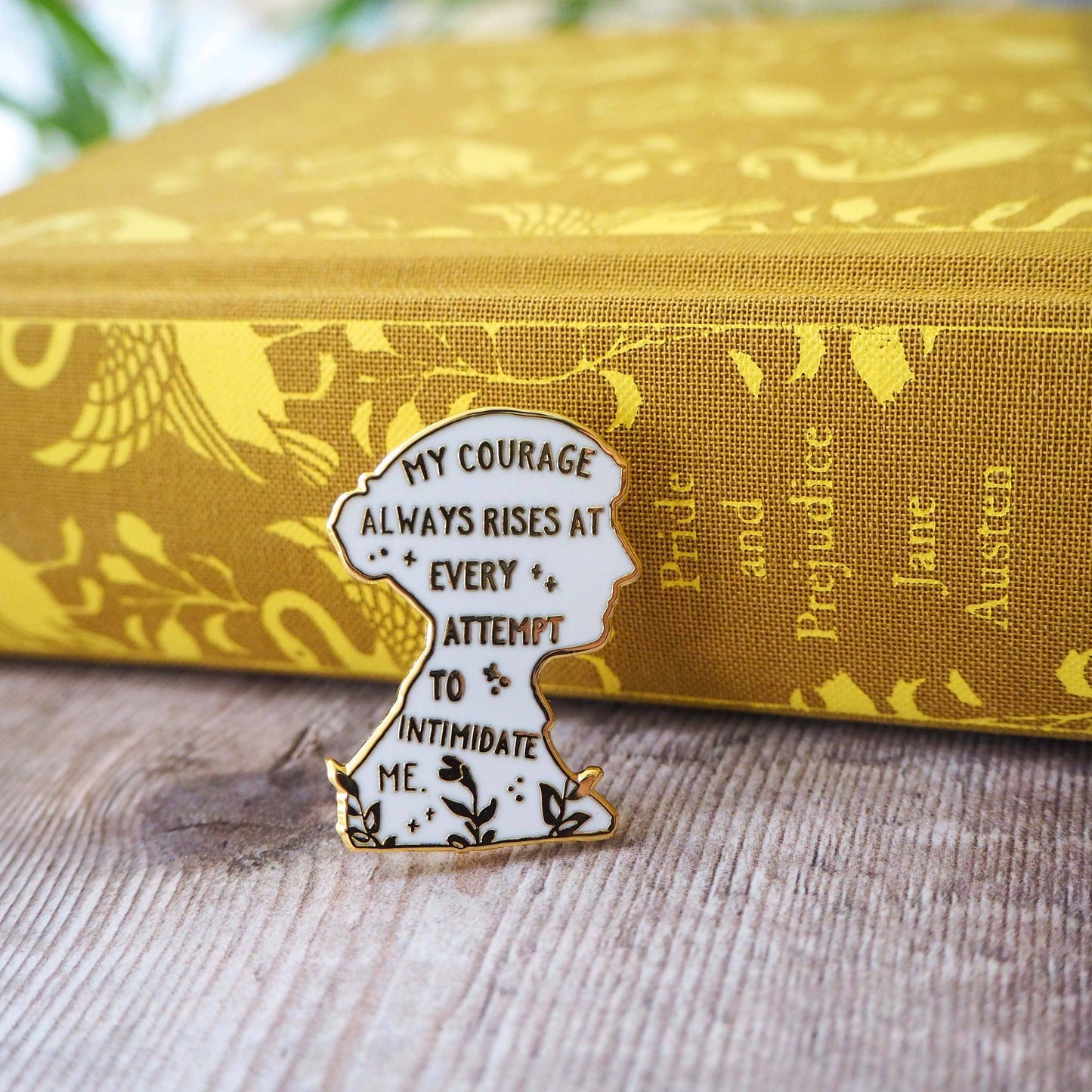 Pride & Prejudice Jane Austen Book Lover Enamel Pin Badge