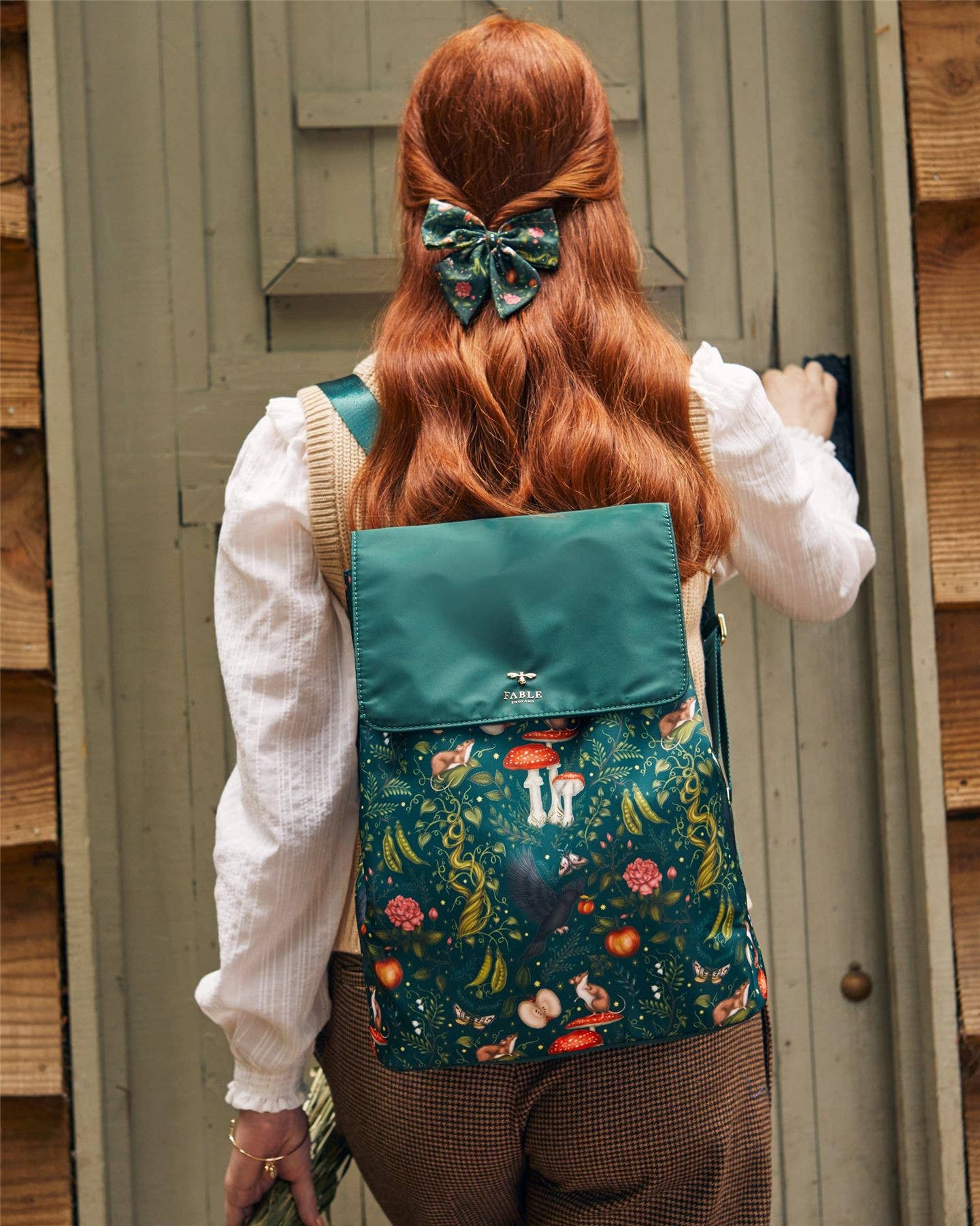Fable England Into the Woods Green Backpack