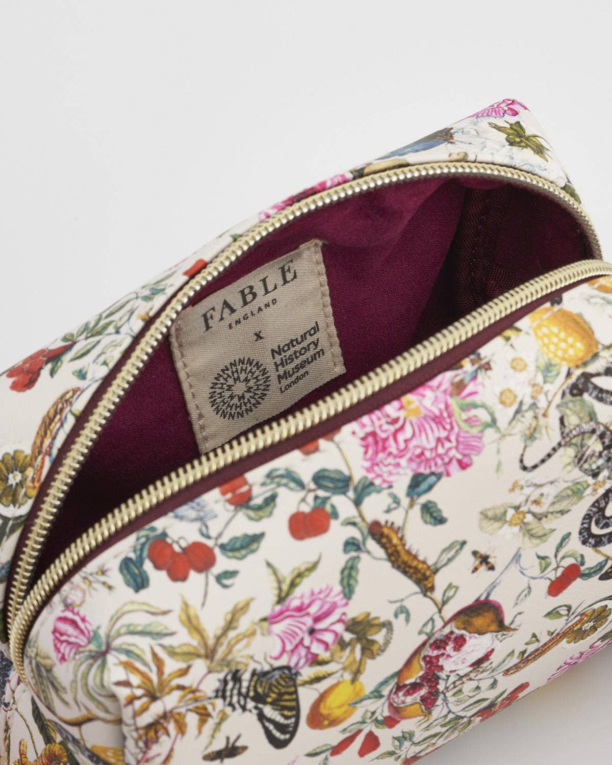 FABLE Floral Engravings Cosmetics Pouch