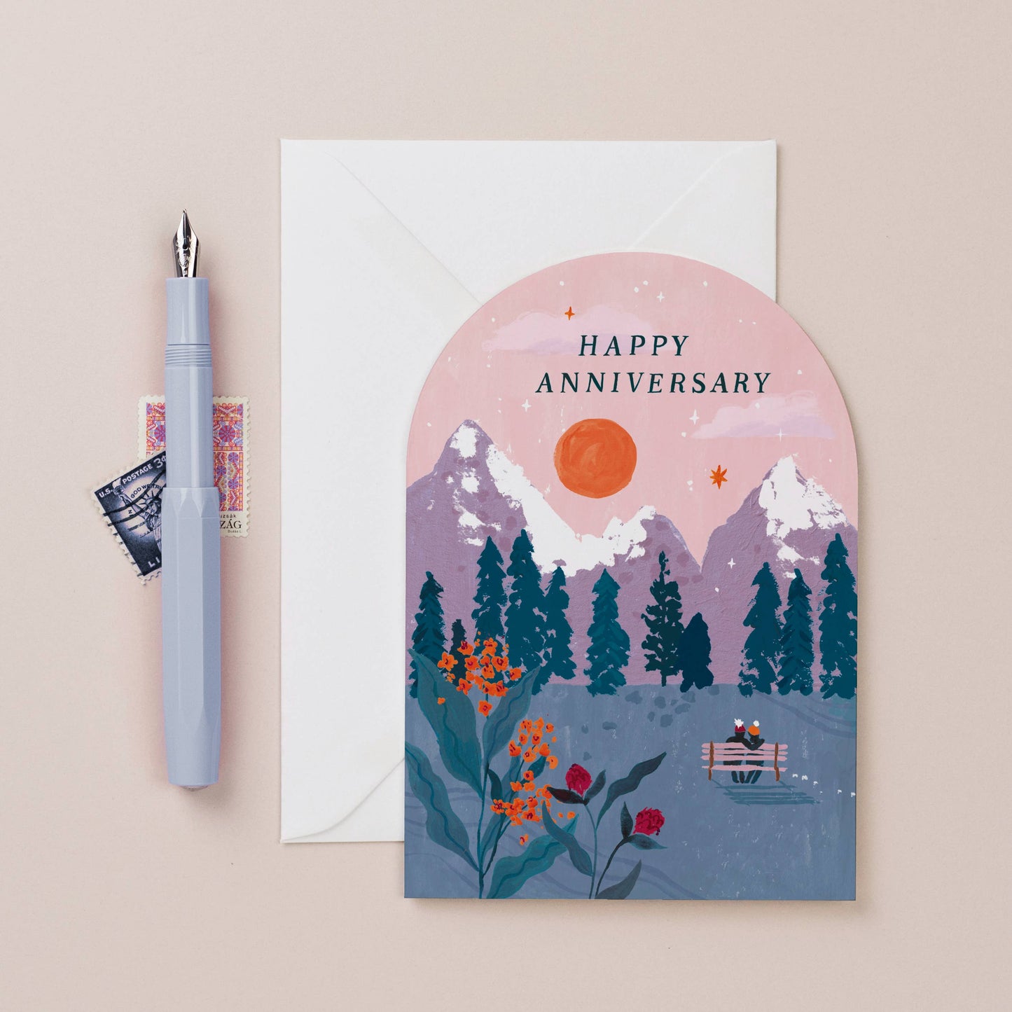 Anniversary Sunset Card | Anniversary Cards | Love Cards
