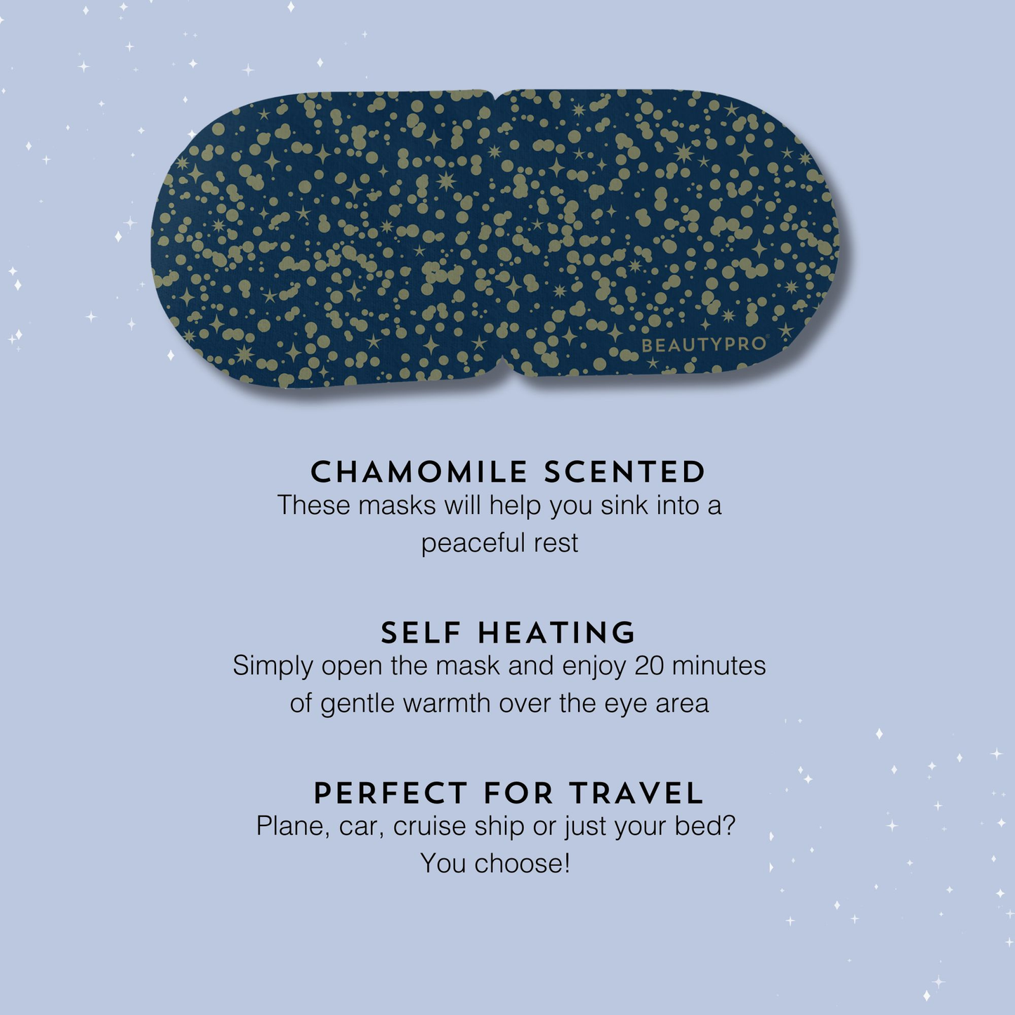 WARMING Eye Mask - Self Heating, Vegan, Great for Gifting