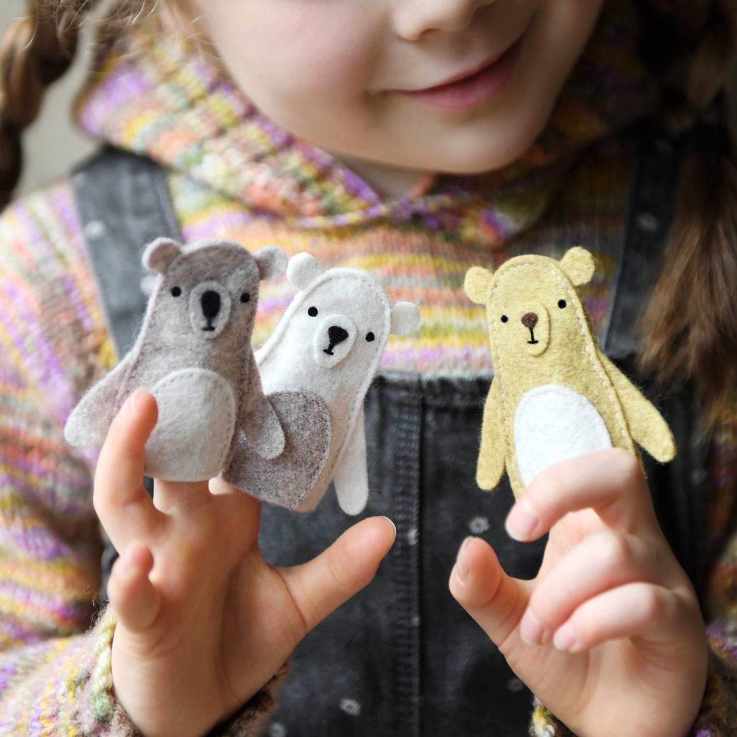 Make Your Own Bear Finger Puppets Craft Kit