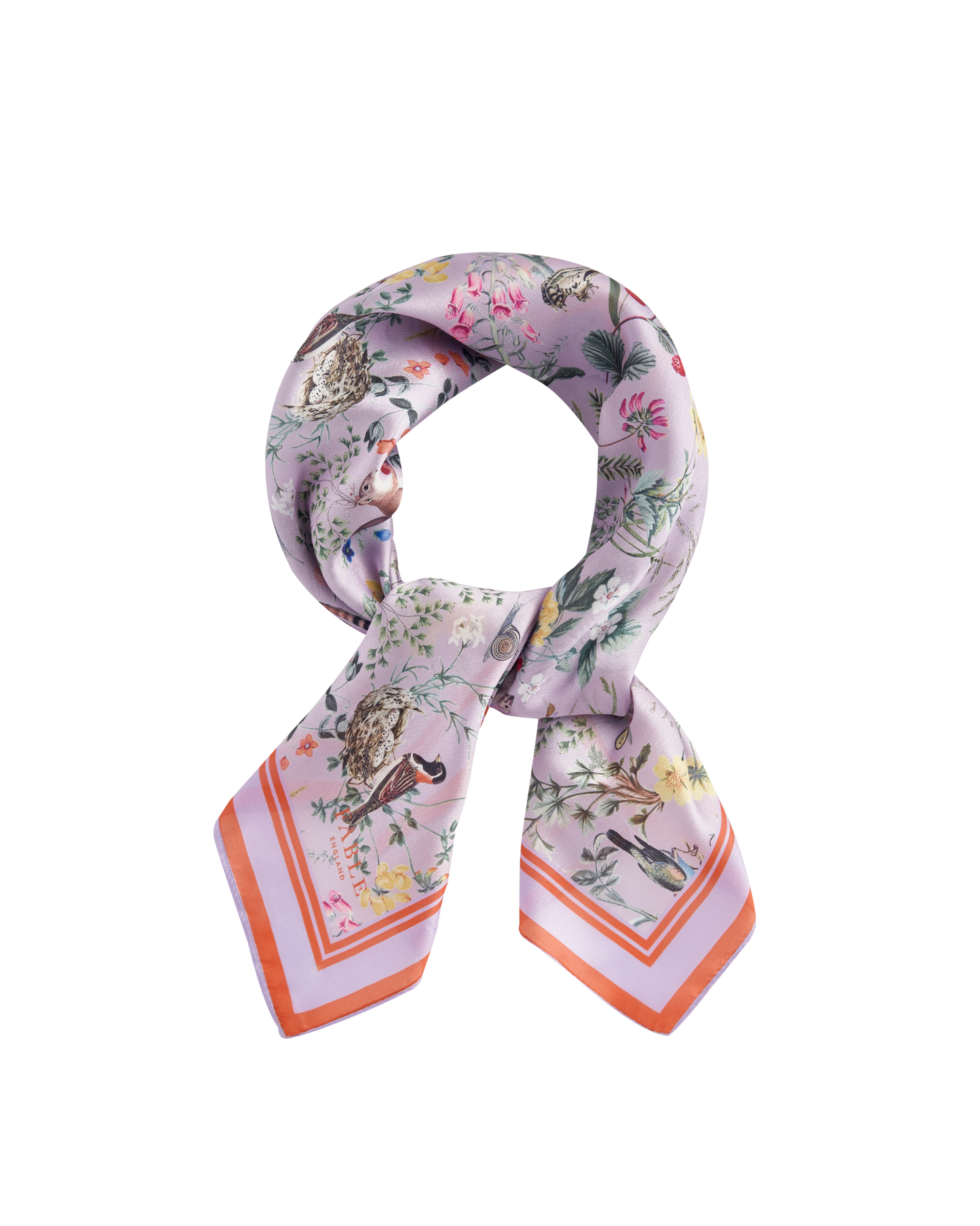 Meadow Creatures Lilac Square Scarf