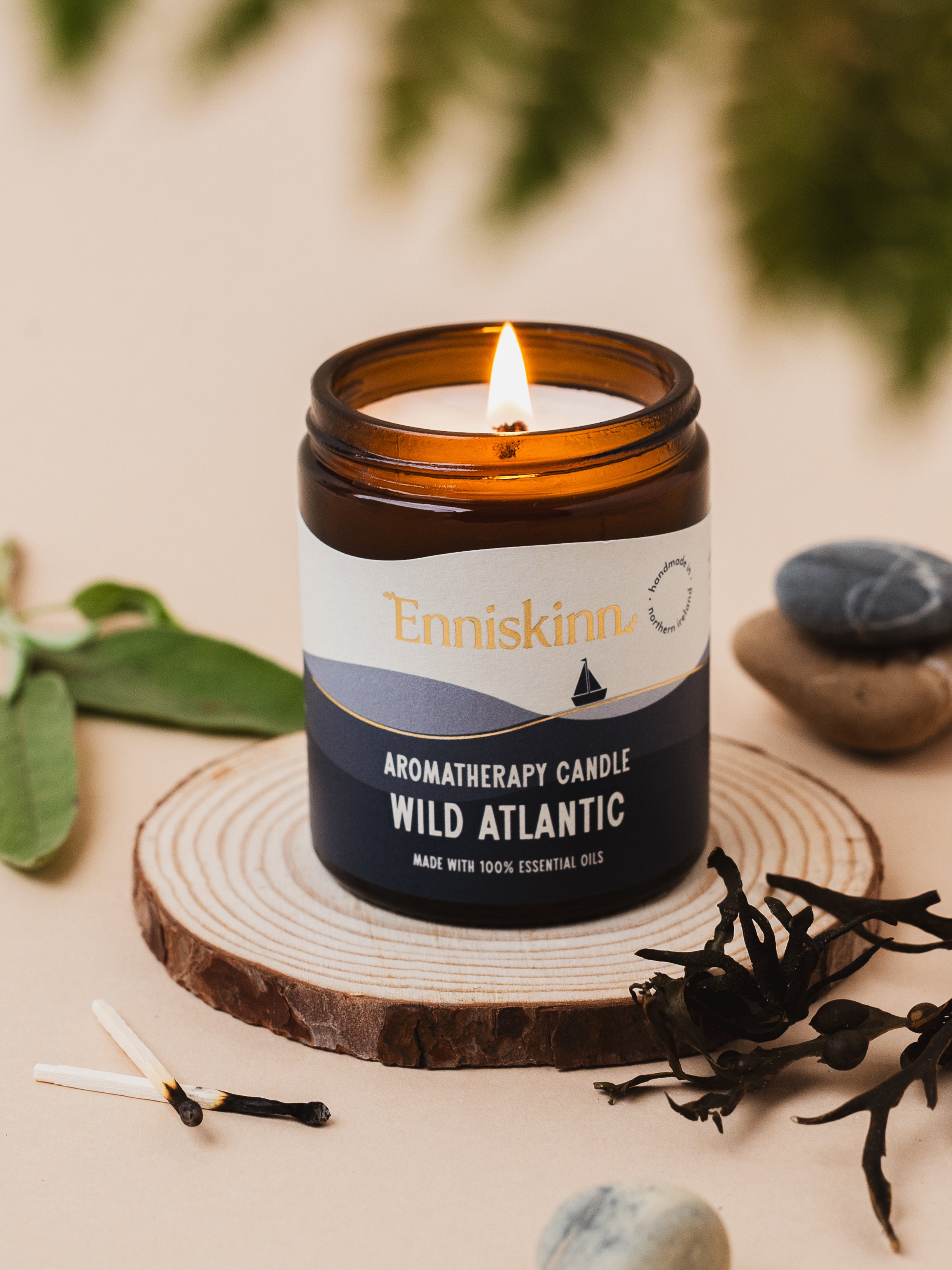 Aromatherapy Candle - 100% essential oils - Wild Atlantic