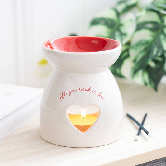 All You Need is Love Valentine's Day Heart Oil Burner