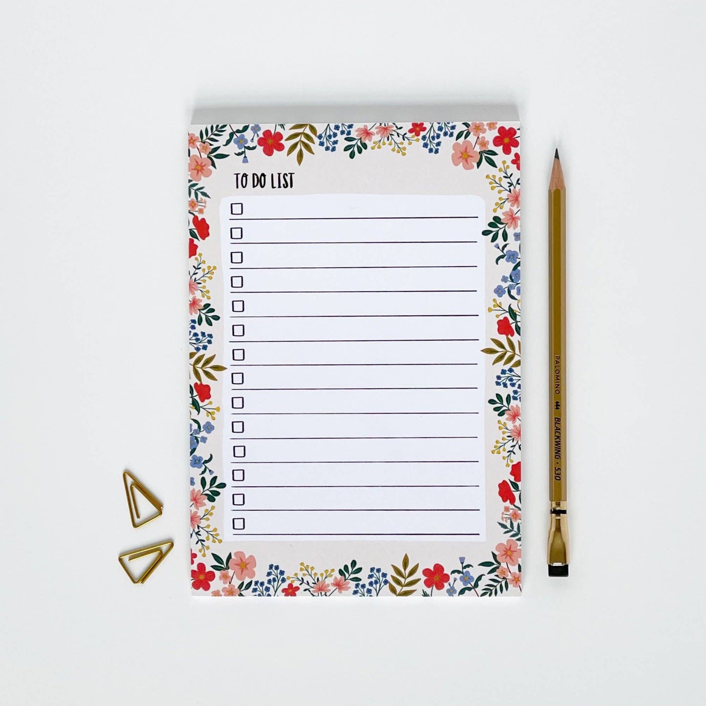 FLORAL To Do List - Notepad