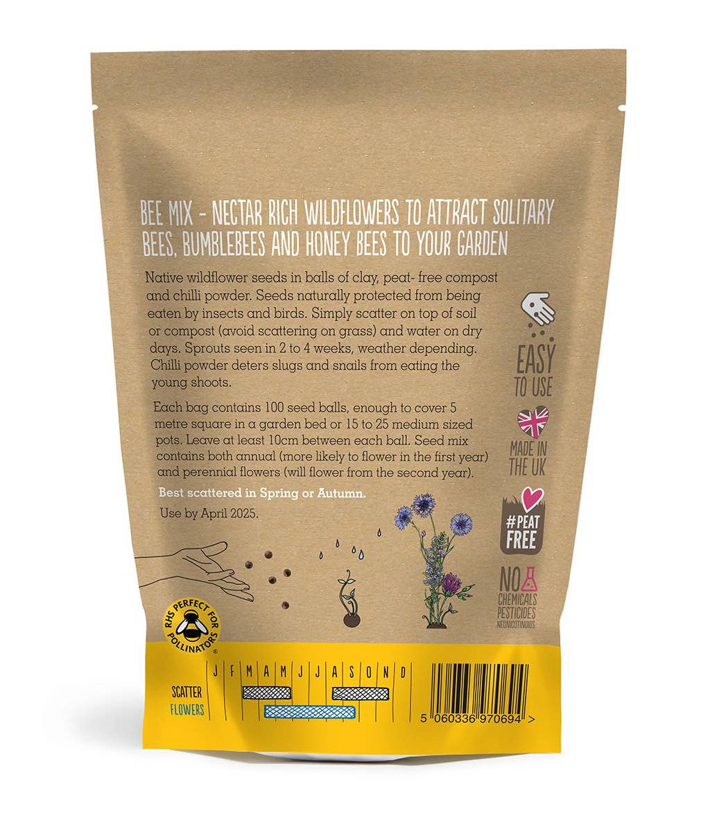 Seedball Wildflower Grab Bags - Bee Mix