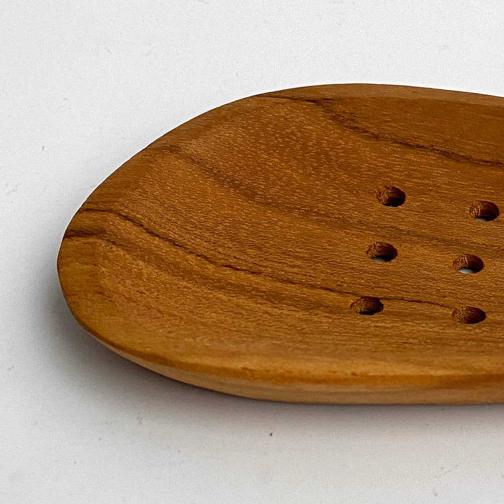 Teak Wood Soap DIsh, 13x7cm