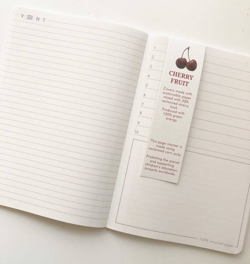 Vent for Change Notebook A5 Recycled - Sucseed Cherry Husk