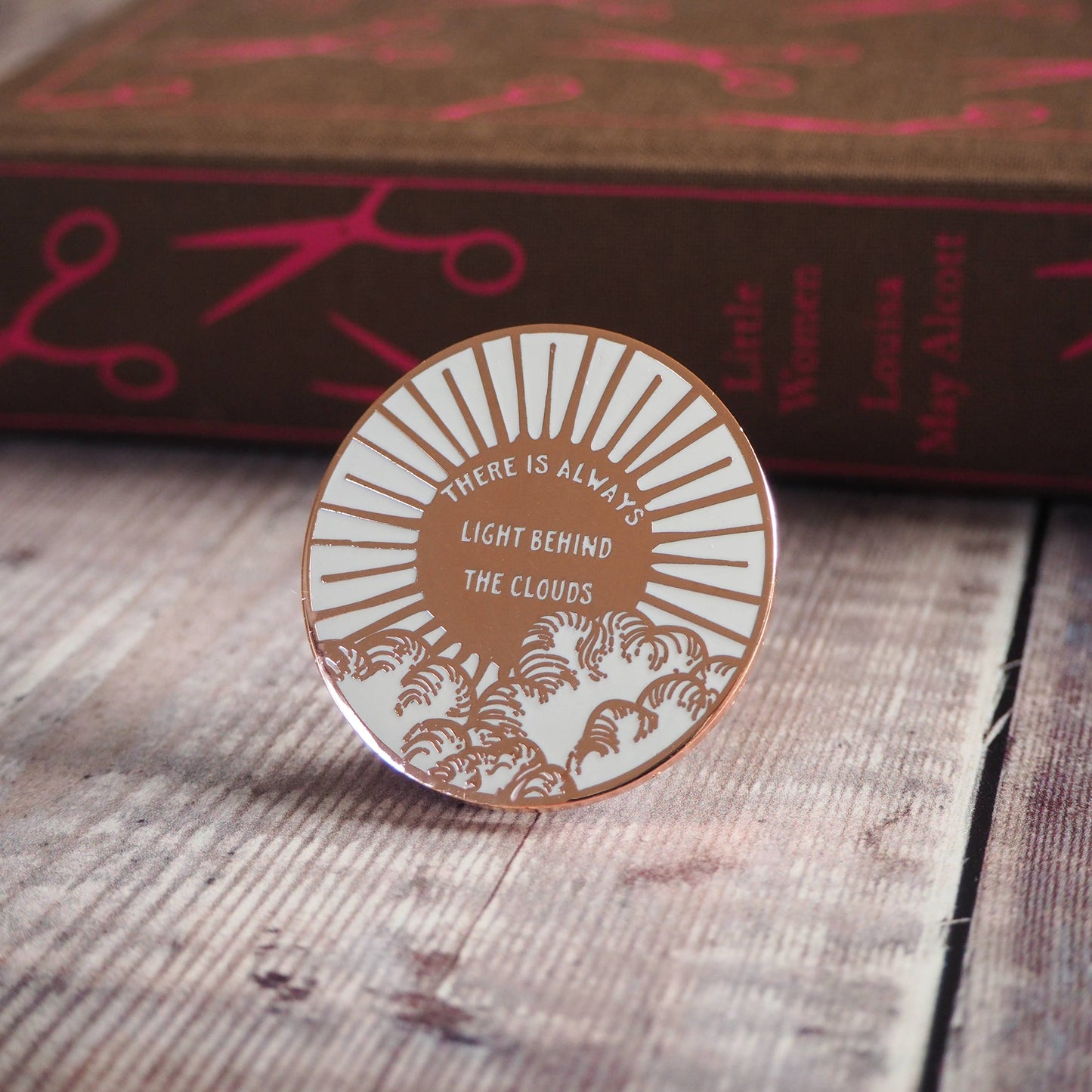 Little Women Light Behind The Clouds Enamel Pin Badge