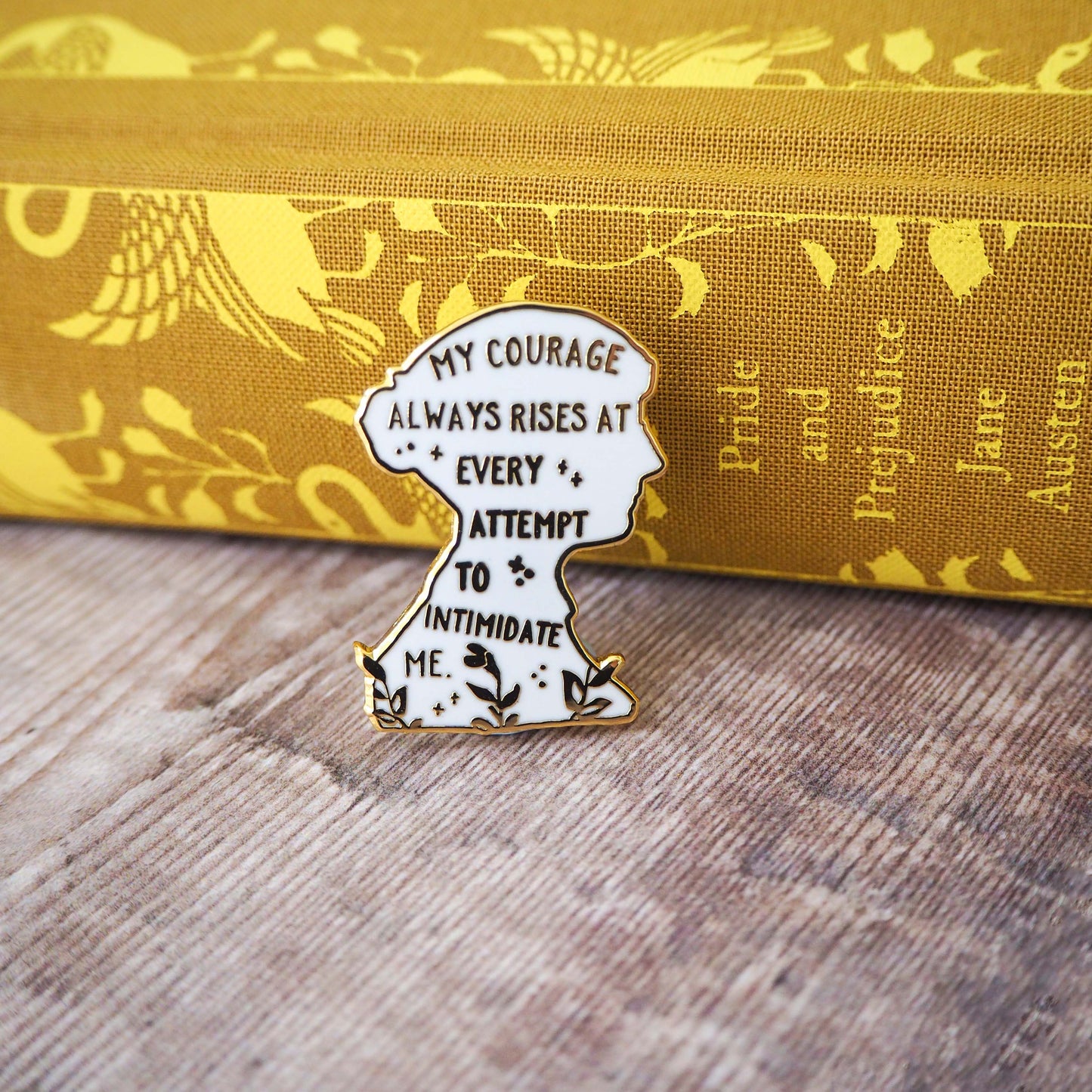 Pride & Prejudice Jane Austen Book Lover Enamel Pin Badge