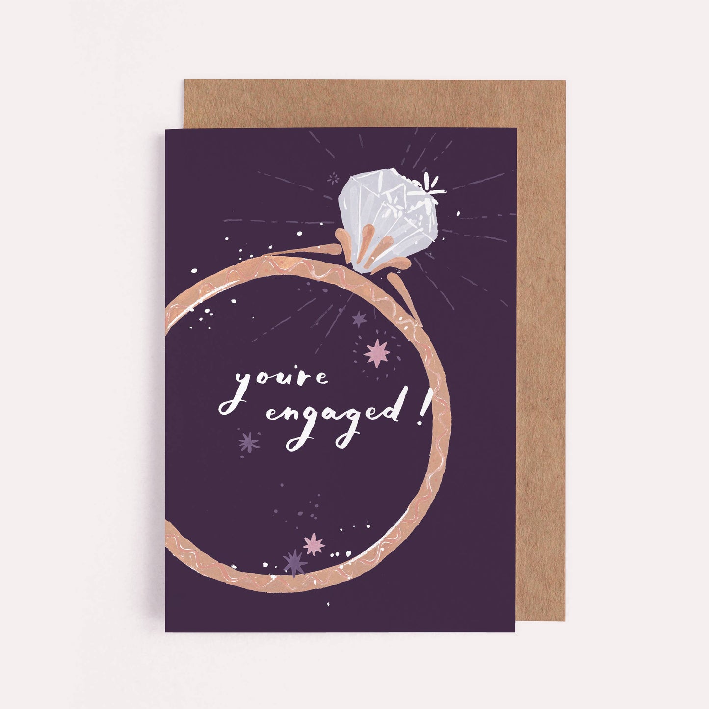 Engagement Ring Card | Congratulations Cards | Diamond Ring