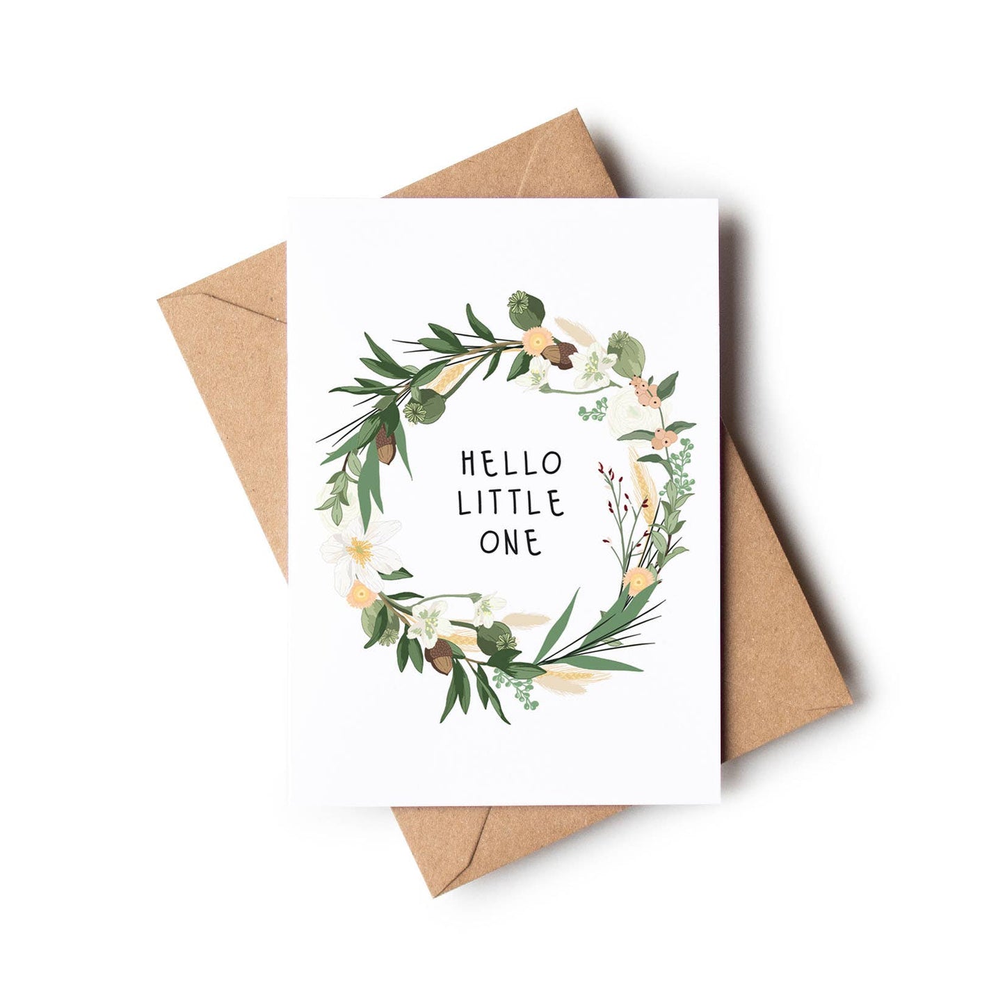 Hello Little One Gender Neutral New Baby Card